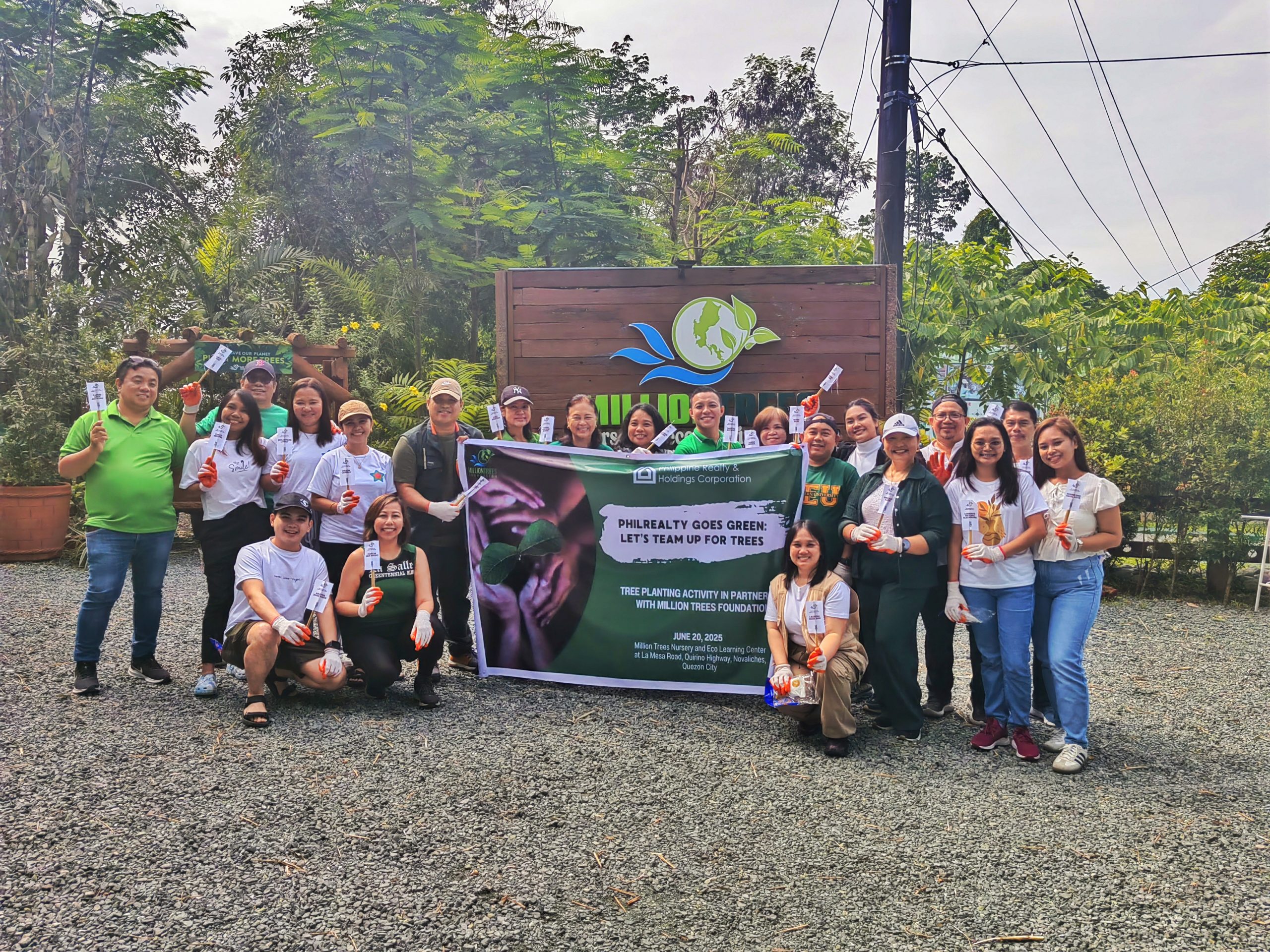 Philippine Realty and Holdings Corp. and Million Trees Foundation Unite for La Mesa Watershed Reforestation